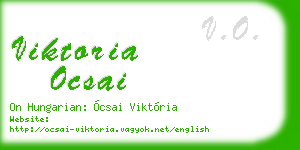 viktoria ocsai business card