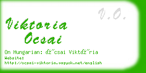 viktoria ocsai business card